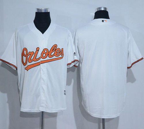 Orioles Blank White New Cool Base Stitched MLB Jersey - Click Image to Close